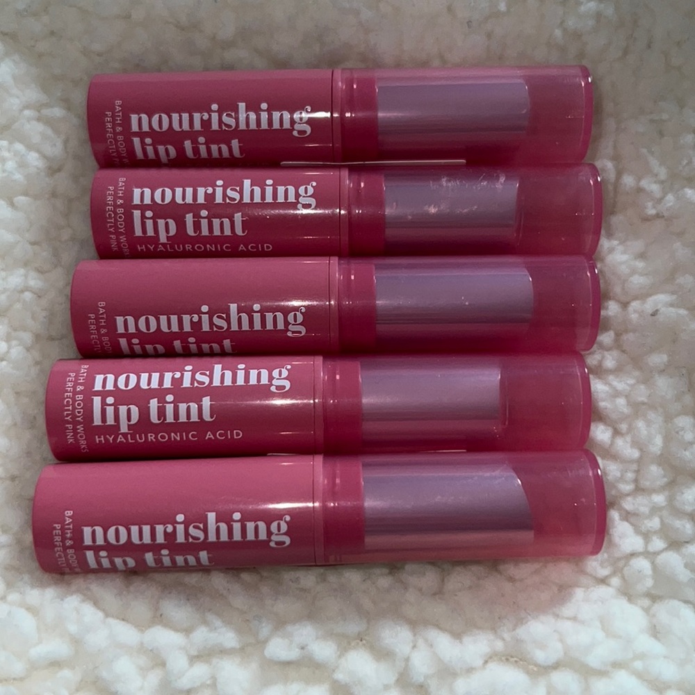 BBW 5 pk Nourishing Lip Tint Hyaluronic Acid Perfectly Pink
